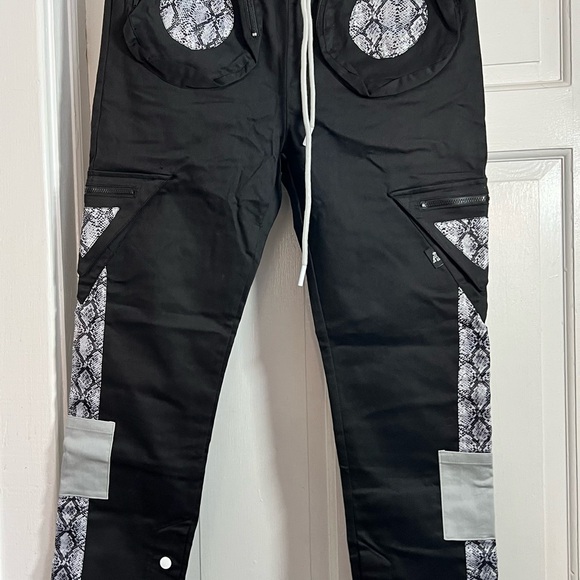 THC The Hideout Clothing carpenter pants Snakes & Shakes black Medium unisex - Picture 2 of 8